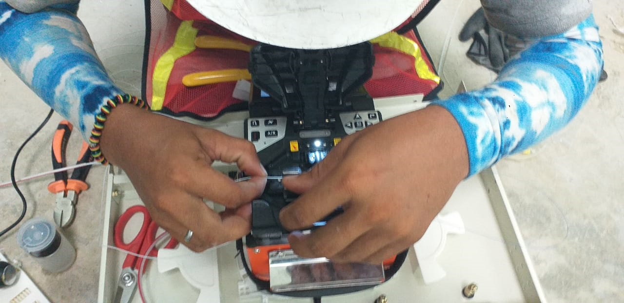 Instalación de fibra óptica